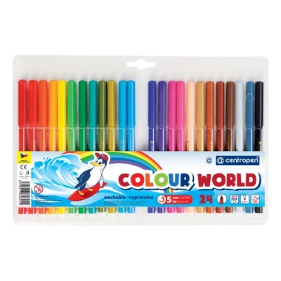 Fixky pre deti CENTROPEN, Colour World sada 24 ks