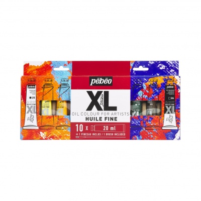 Studio XL Sada olejových farieb 10 x 20 ml + štetec